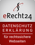 eRecht24 Datenschutzsiegel für Kunden